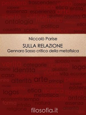 cover image of Sulla relazione